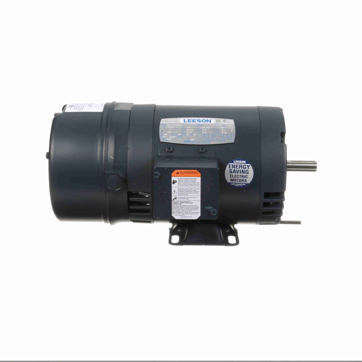 LEESON Brake Motor, 1 HP, 3 Ph, 60 Hz, 230/460 V, 1800 RPM, 56 Frame, DP - 114164.00