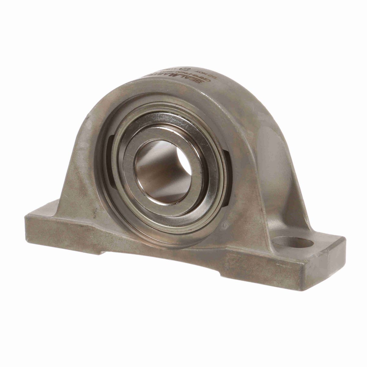 Sealmaster Mounted Stainless Steel Two Bolt Pillow Block Ball Bearing - 52100 Bearing Steel, Phosphorus Nickel Coated - Setscrew Lock - Corrosion Resistant - Reduced Maintenance - Lubed for Life - CRPS-PN20 RMW