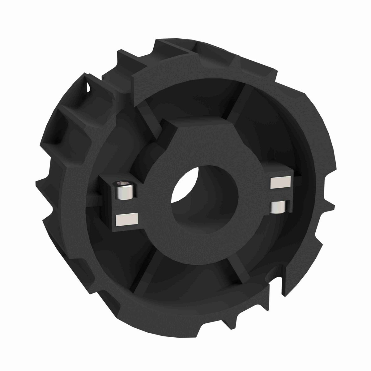 Rexnord 815 Series Split Molded Nylon Sprocket with 21 Teeth and 1-1/4in Round Idler Bore - 614-28-12