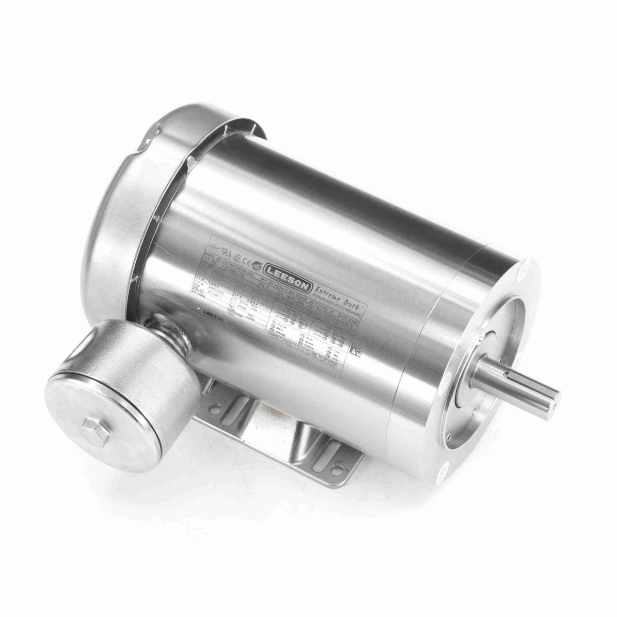 LEESON Extreme Duck® Ultra General Purpose Motor, 2 & 1.50 HP, 3 Ph, 60 & 50 Hz, 230/460 & 190/380 V, 3600 & 3000 RPM, 145TC Frame, TEFC - 121881.00
