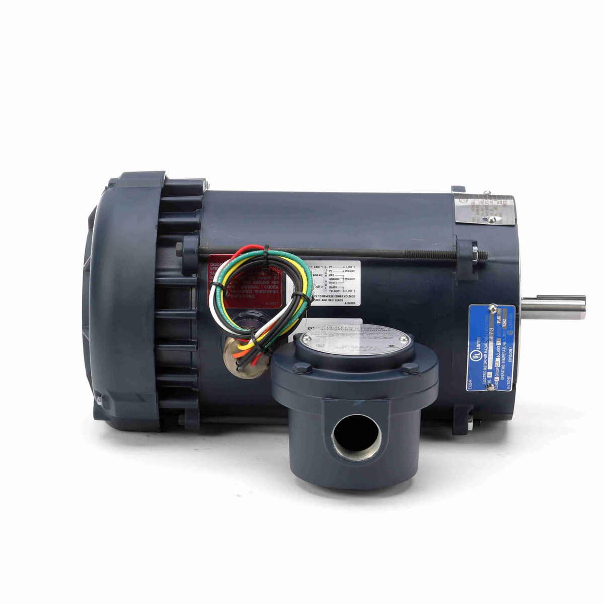 LEESON Explosion Proof Motor, 0.75 HP, 1 Ph, 60 Hz, 115/208-230 V, 3600 RPM, 56C Frame, EPFC - 111097.00