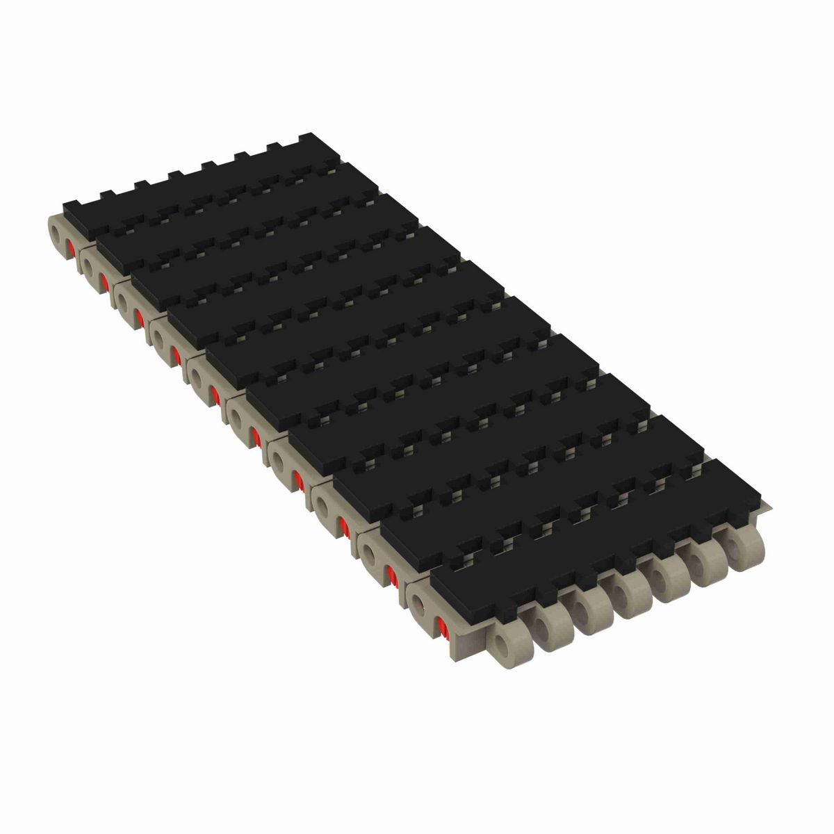 Rexnord 7705 SuperGrip™ Straight Running SuperGrip™, Material: Grey Tough Composite, Width: 4in, Pitch: 1in - 81447681