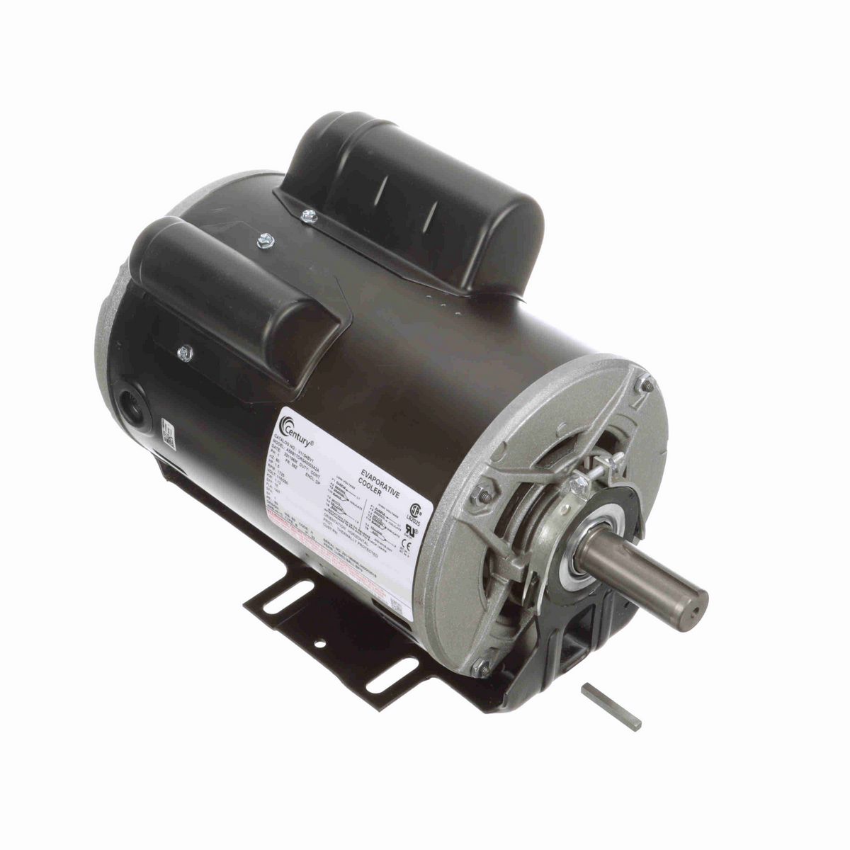 Century Refrigeration Motor, 1.5 HP, 1 Ph, 60 Hz, 115/230 V, 1800 RPM, 56Z Frame, DP - V1154BV1