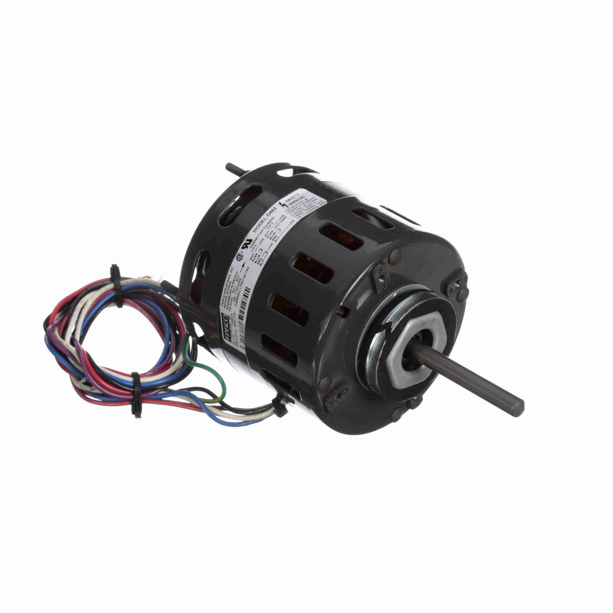 FASCO Refrigeration Motor, 1/15 HP, 1 Ph, 50/60 Hz, 115/208-230 V, 1550 RPM, 1 Speed, 4.4" Diameter, OAO - D482