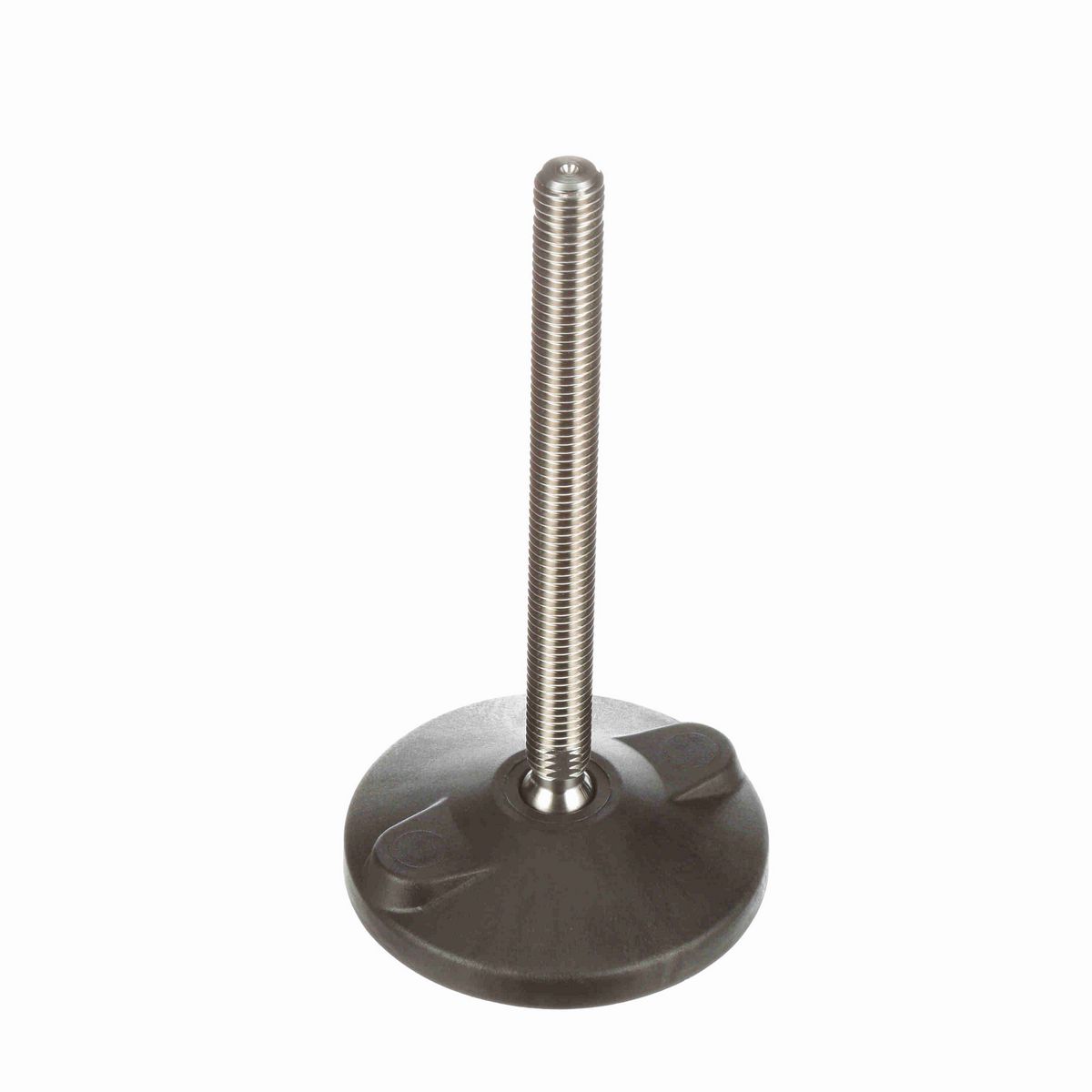 System Plast Articulating Plastic Leveler; Series: VG-511, Base Diameter: 4, Spindle Length: 6.09-in, Thread: 5/8-11 - VG-511-04-S58-L7