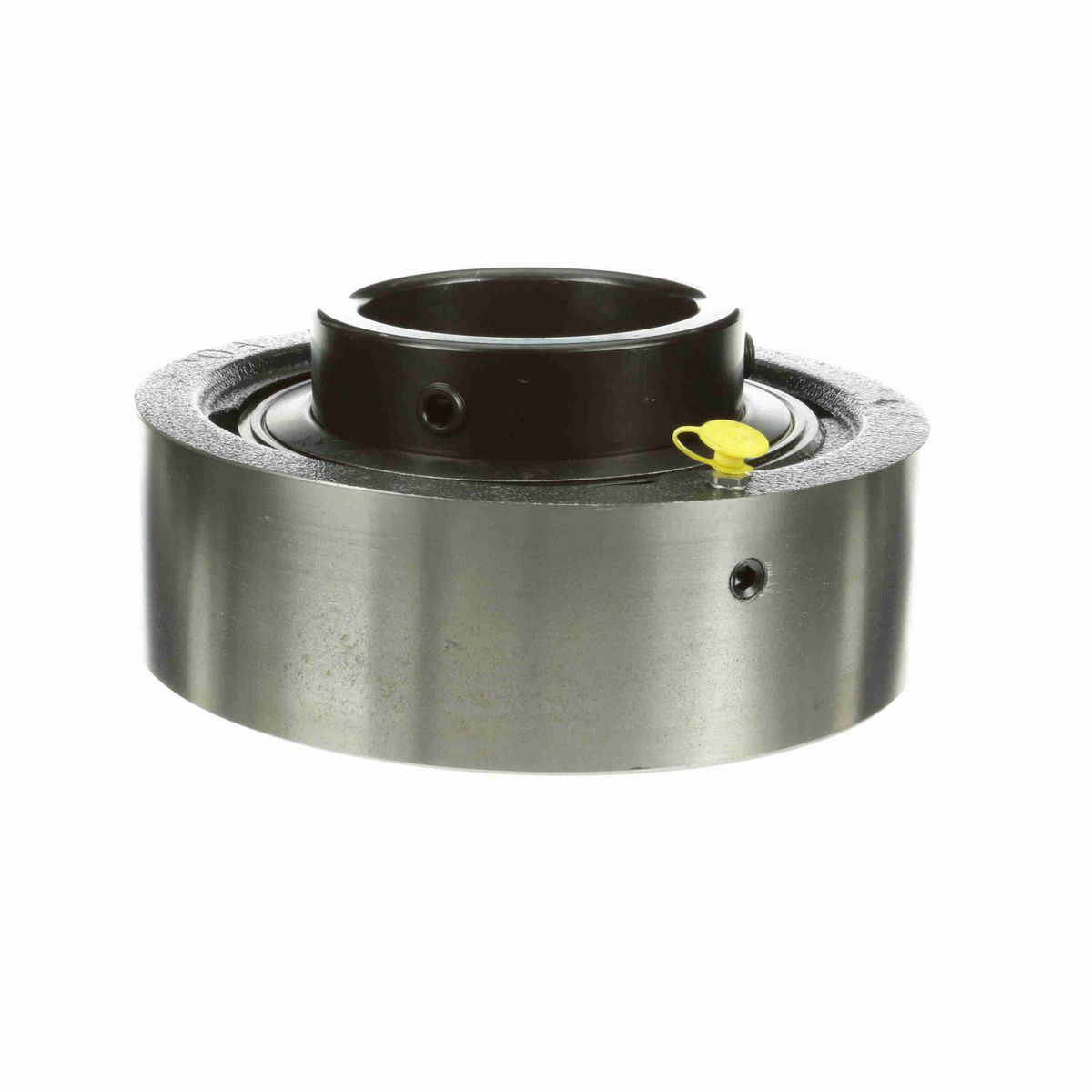 Sealmaster Mounted Cast Iron Cylindrical Cartridge Ball Bearing - 52100 Bearing Steel, Black Oxided - Setscrew Lock - MSC-64