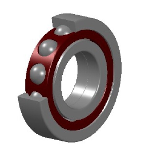 Шарикоподшипник с четырехточечным контактом NTN QJ312