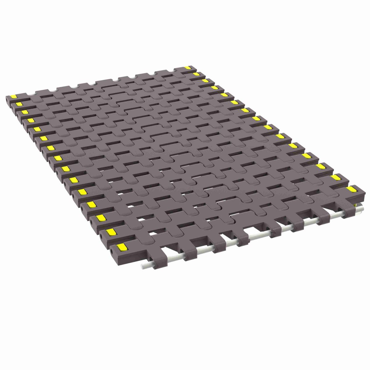 Rexnord 7956B Side-flexing Flush Grid, Material: Brown High Performance, Width: 12in, Pitch: 1.25in - 81450671