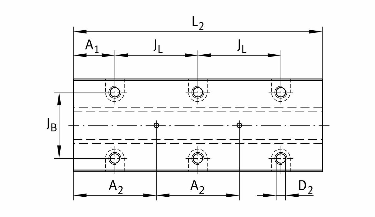 Демпфирующие блоки для направляющей качения с циркуляцией роликов INA RUDS45X225-D