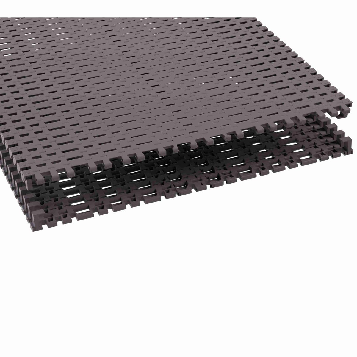 Rexnord 7956TAB Side-flexing Flush Grid, Material: Brown High Performance, Width: 30in, Pitch: 1.25in - 10464516