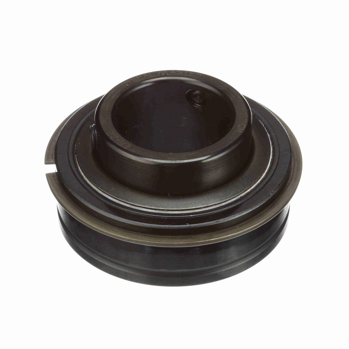 Sealmaster Mounted Insert Only Ball Bearing - 52100 Bearing Steel, Black Oxided - Setscrew Lock - ER-22