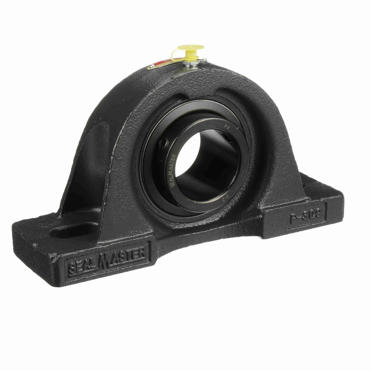 Sealmaster Mounted Cast Iron Two Bolt Pillow Block Ball Bearing - 52100 Bearing Steel, Black Oxided - Setscrew Lock - MP-32
