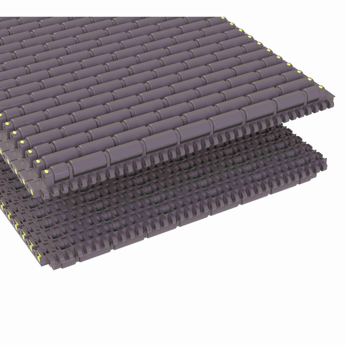 Rexnord 7703 Straight Running Low Backline Pressure, Material: Brown High Performance, Width: 9in, Pitch: 1in - 10324530