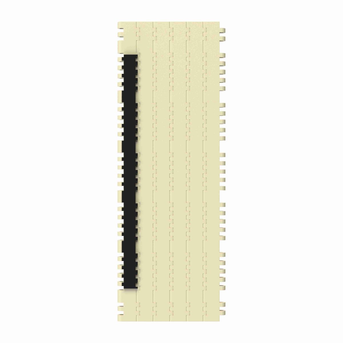 Rexnord 7705 RubberTop® Straight Running RubberTop®, Material: Beige High Temperature, Width: 18in, Pitch: 1in - 10193893