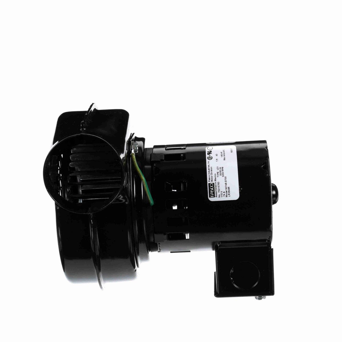 FASCO Round Outlet Shaded Pole Centrifugal Blower, 115 Volts, Flange: No - 50748-D700