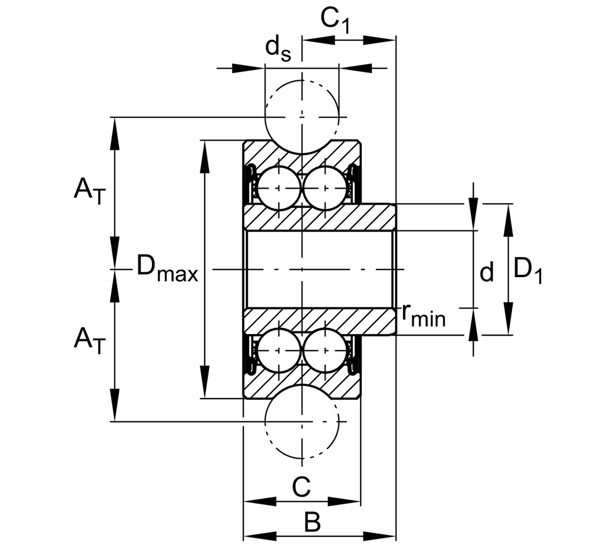 Направляющий ролик INA LFRI5201-10-2Z