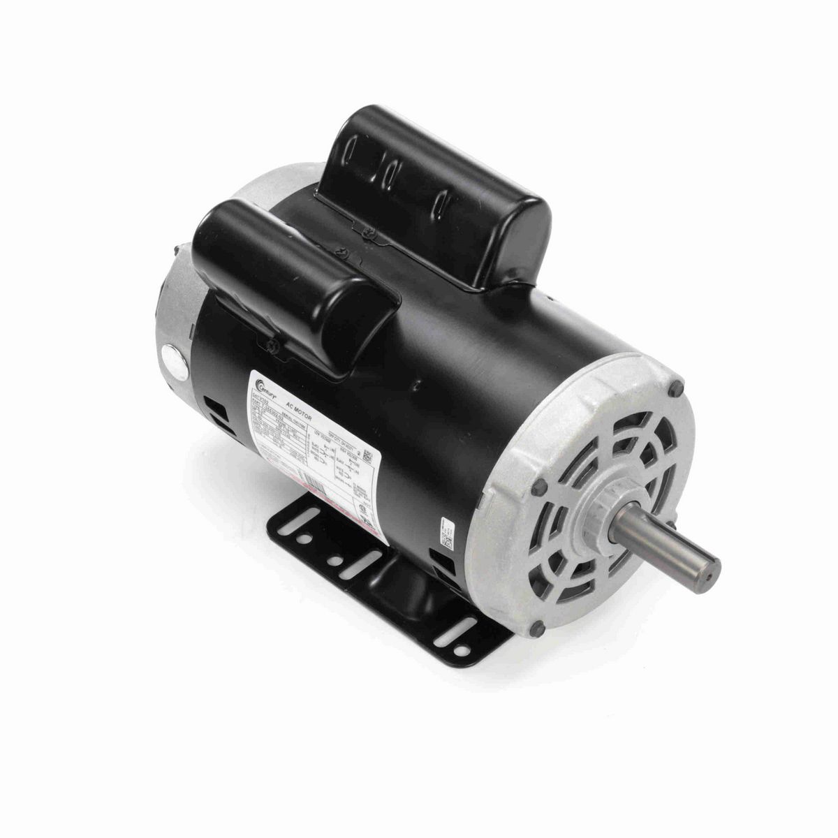 Century General Purpose Motor, 2.0 HP, 1 Ph, 60 Hz, 208-230/115 V, 1800 RPM, Y145T Frame, DP - V102