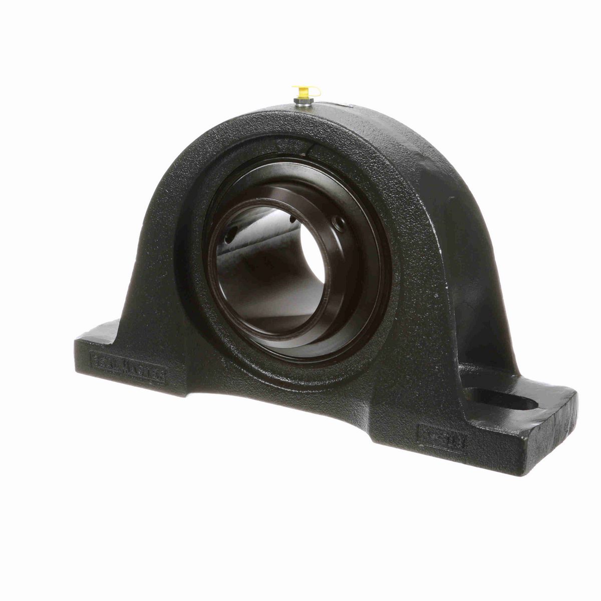 Sealmaster Mounted Cast Iron Two Bolt Pillow Block Ball Bearing - 52100 Bearing Steel, Black Oxided - Double Setscrew Lock - Air Handling Housing Fit, Noise Tested - MPD-63 CXU