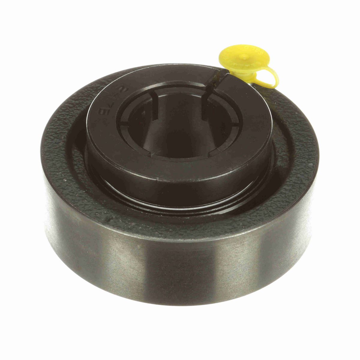 Sealmaster Mounted Cast Iron Cylindrical Cartridge Ball Bearing - 52100 Bearing Steel, Black Oxided - Concentric Lock - SC-22T