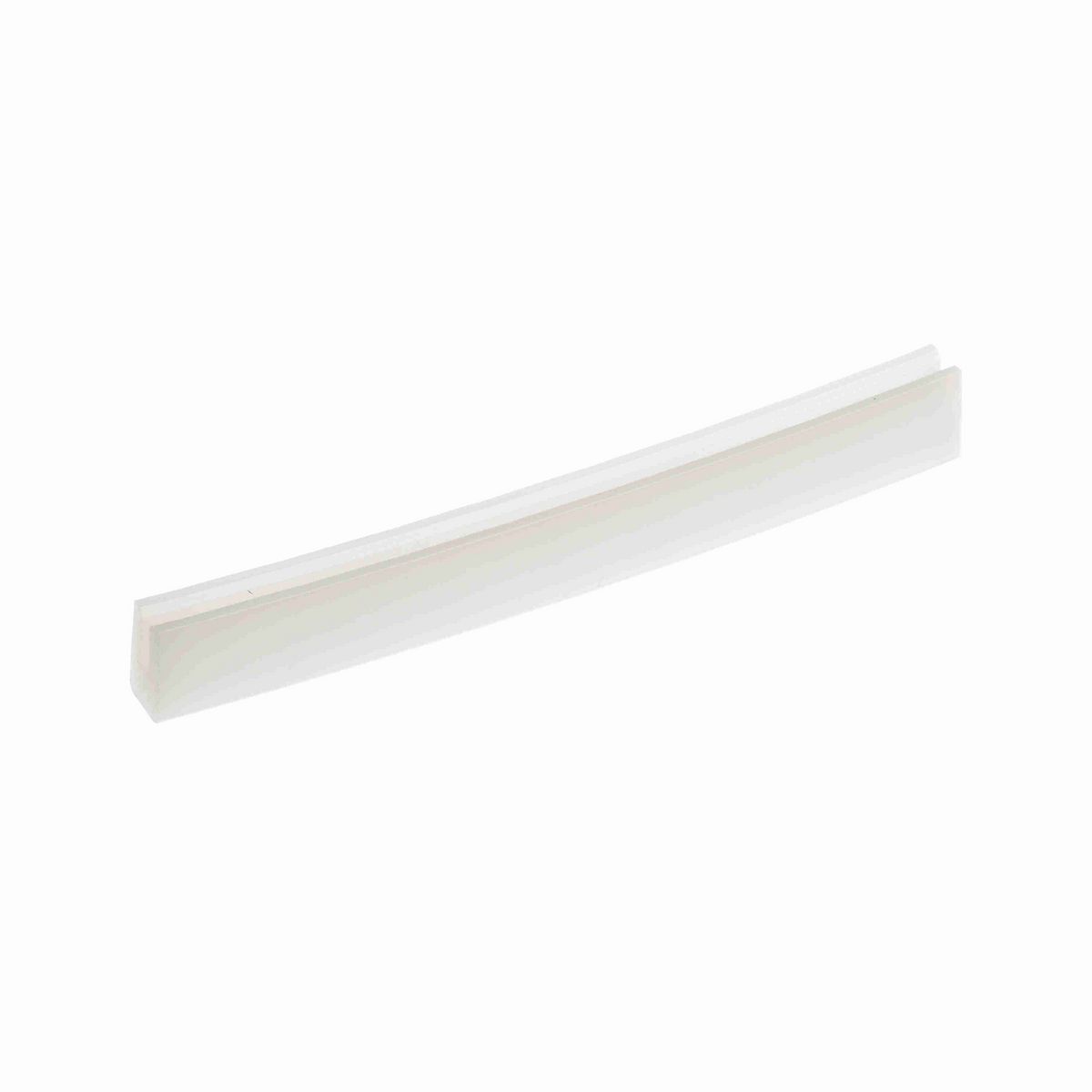 System Plast Bar Cap: 0.43"W X 0.75"H X 120"L White UHMW-PE - VG-P18HD-10