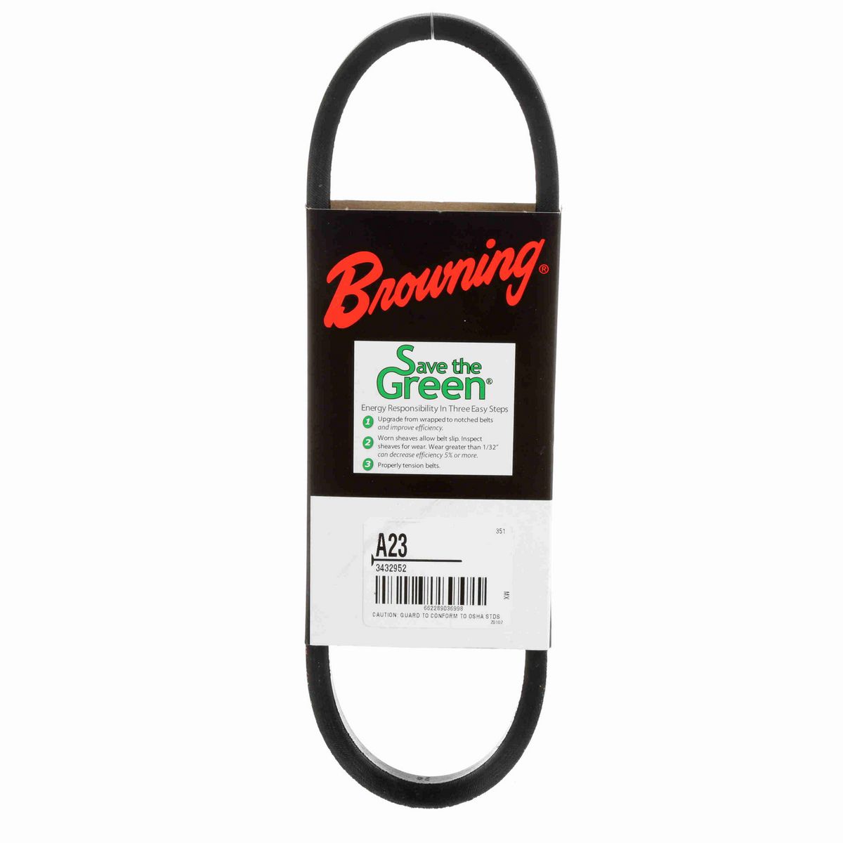 Browning Neoprene Wrapped Belt 95% Efficient - A23