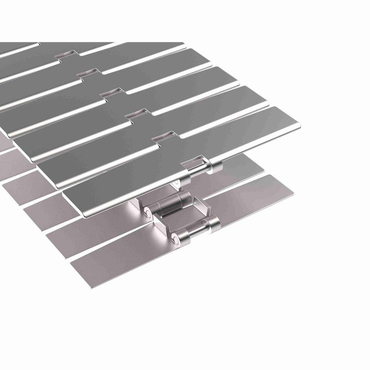 Rexnord 881B Side-flexing Solid Top, Material: Austenitic Stainless Steel, Width: 7.5in, Pitch: 1.5in - 765.32.72