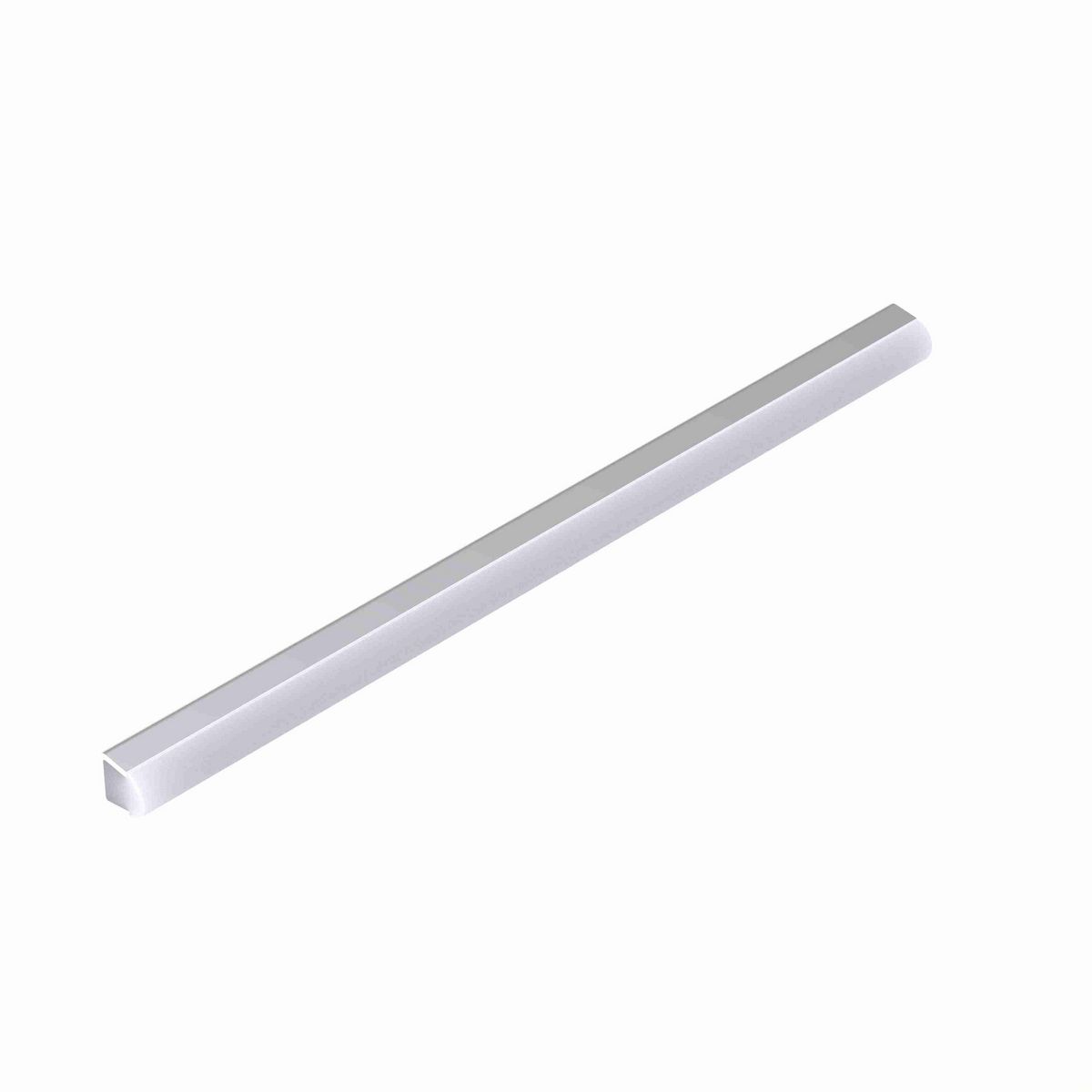 System Plast Round Rail Guide: 0.67"W X 0.67"H X 144"L White UHMW-PE - VG-SSRS-12