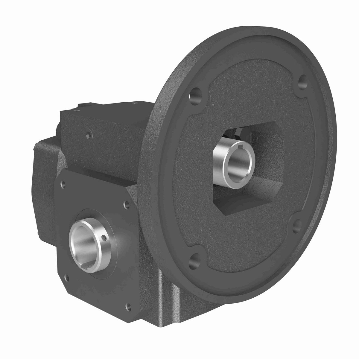 Hub City HERA Gear Reducer HERA Cast Iron Helical-Hypoid Reducer - HERA45ES 7.80 182TC 1.500