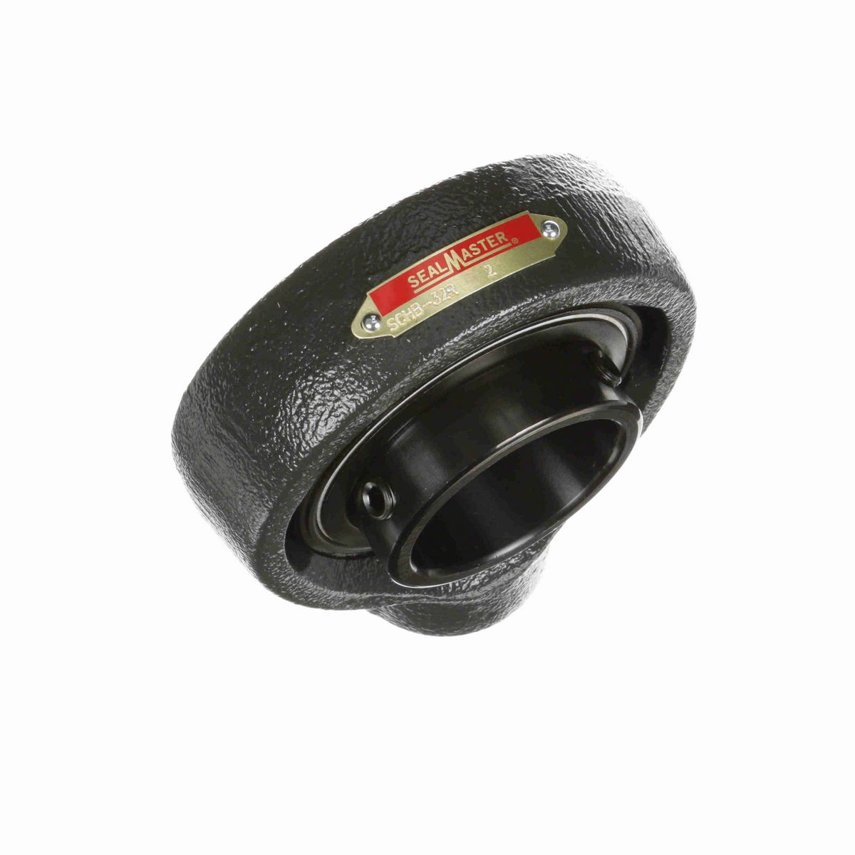 Sealmaster Mounted Cast Iron Hanger Unit Ball Bearing - 52100 Bearing Steel, Black Oxided - Setscrew Lock - SCHB-32R