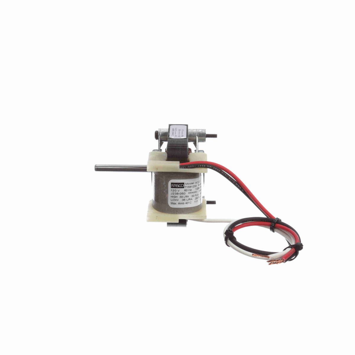 FASCO 1/260 HP C-Frame / Skeleton Motor, 3000 RPM, 2 Speed, 120 Volts, , OAO - K120