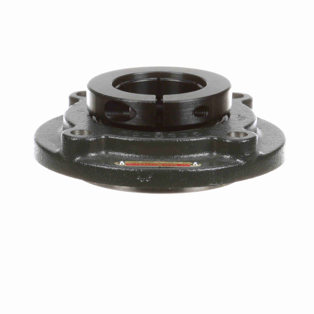 Sealmaster Mounted Cast Iron Flange Cartridge Ball Bearing - 52100 Bearing Steel, Black Oxided - Concentric Lock - SFC-32RTC
