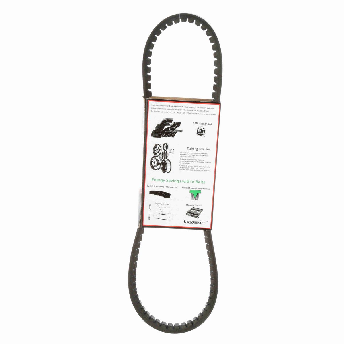 Browning EPDM Notched Belt 98% Efficient - AX32