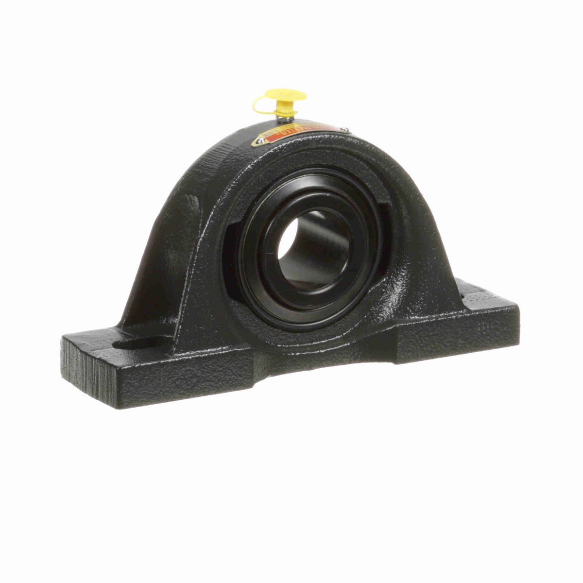 Sealmaster Mounted Cast Iron Two Bolt Pillow Block Ball Bearing - 52100 Bearing Steel, Black Oxided - Setscrew Lock - MP-22