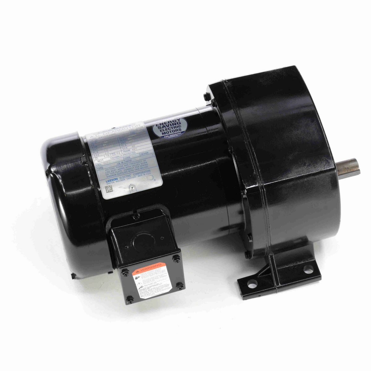 LEESON Parallel Shaft Gearmotor, 0.33 HP, 3 Ph, 60 Hz, 208-230/460 V, 91 RPM, 48Y Frame, TEFC - 107029.00