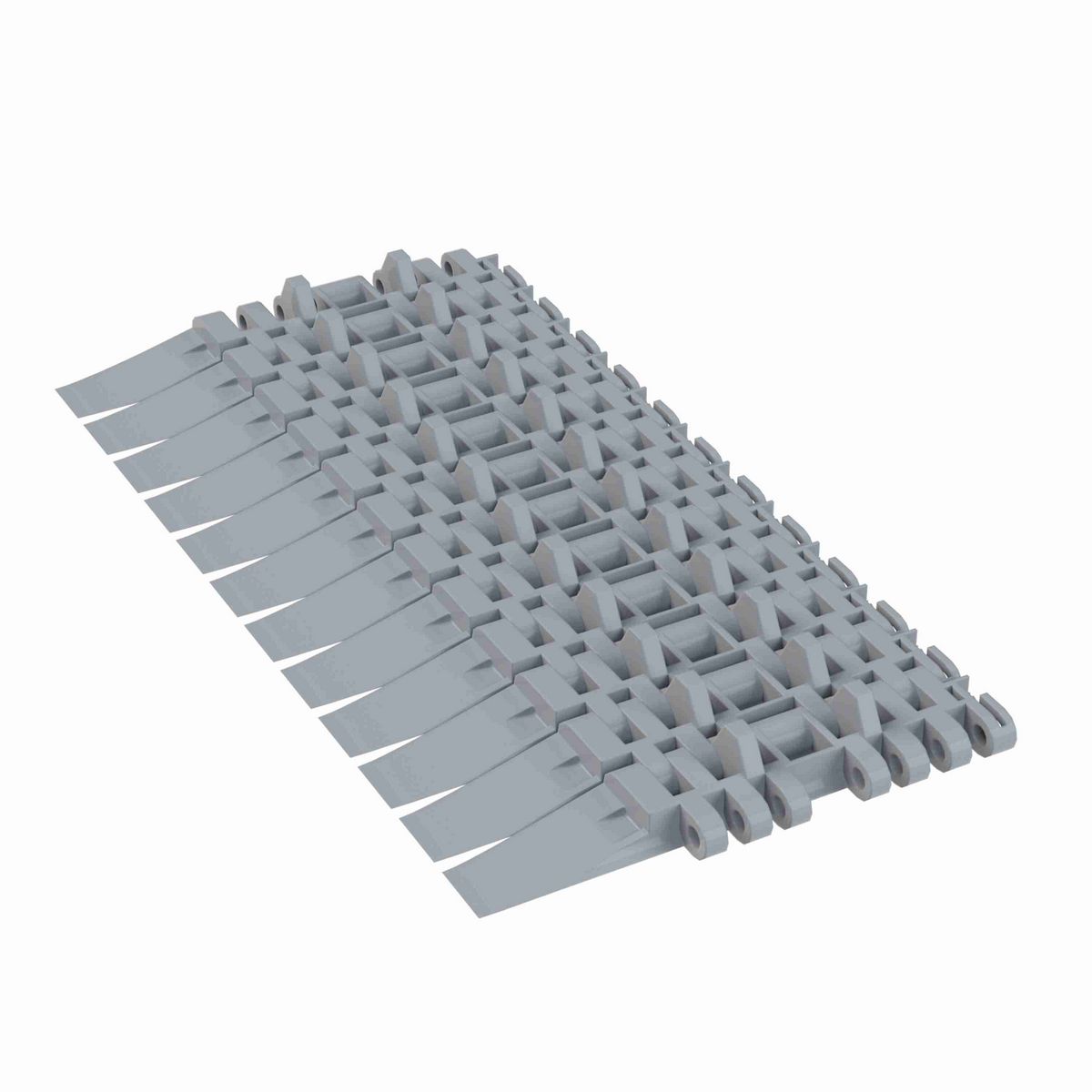 Rexnord 7705DTS Straight Running DTS®, Material: Silver Platinum Series™ X, Width: 4.5in, Pitch: 1in - 10295777