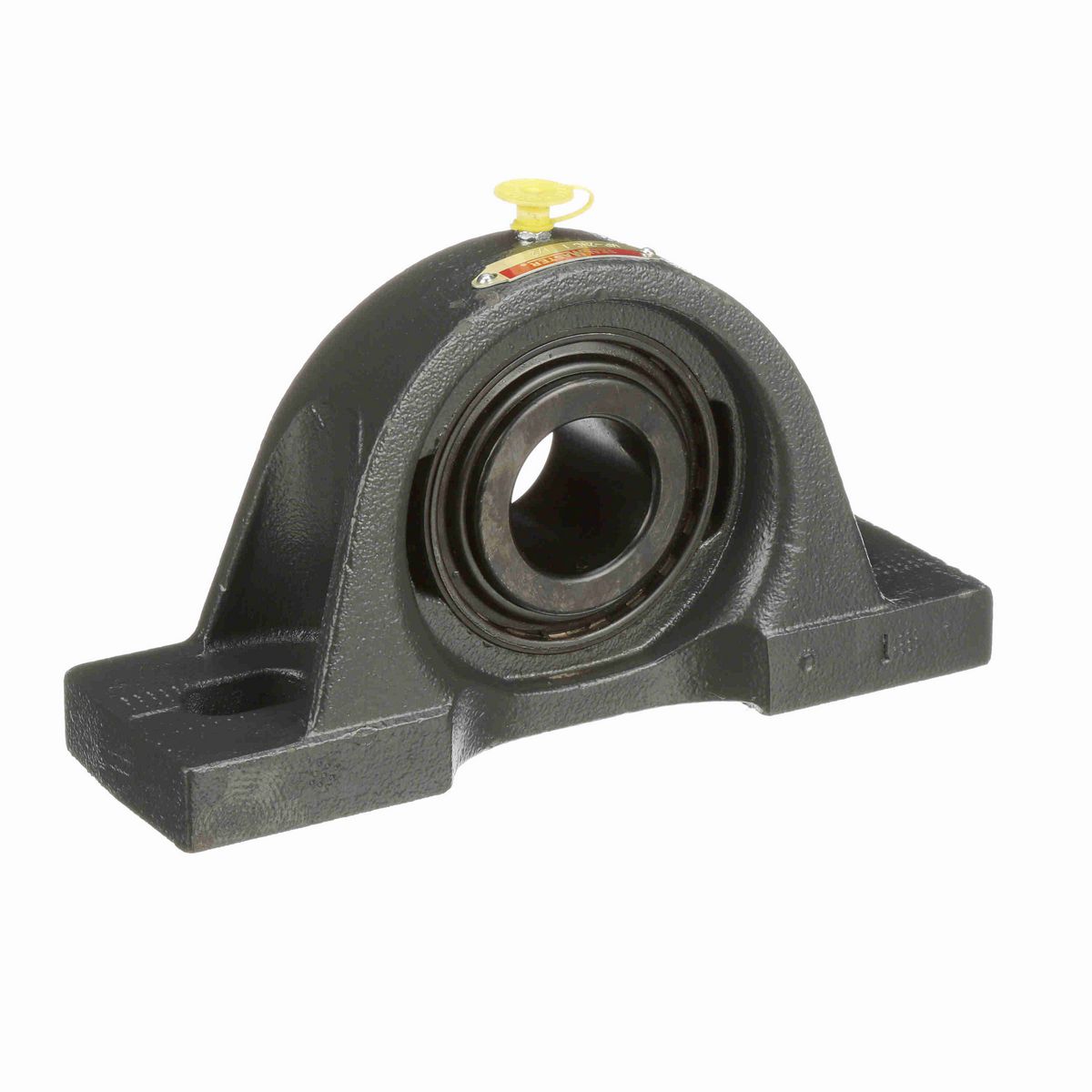 Sealmaster Mounted Cast Iron Two Bolt Pillow Block Ball Bearing - 52100 Bearing Steel, Black Oxided - Setscrew Lock - MP-24C