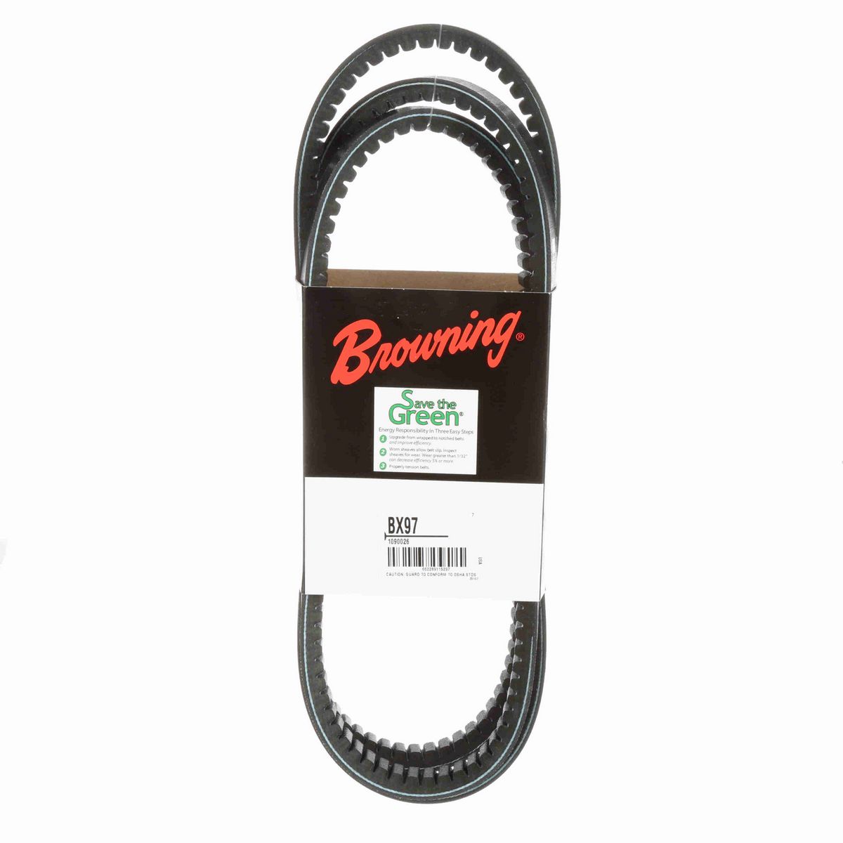 Browning EPDM Notched Belt 98% Efficient - BX97