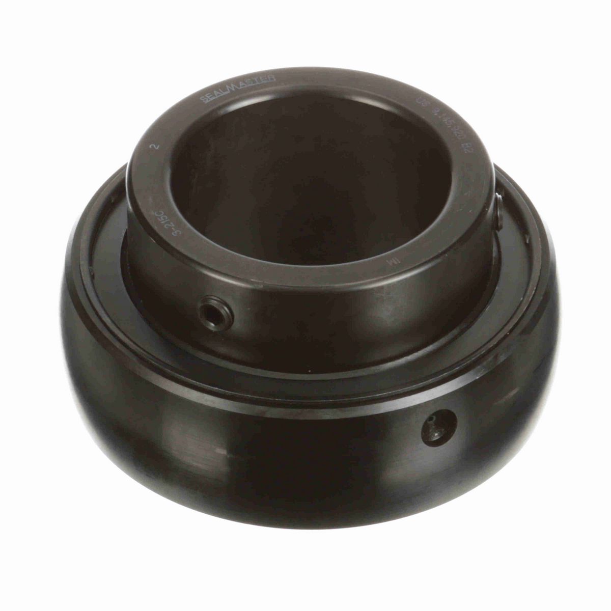 Sealmaster Mounted Insert Only Ball Bearing - 52100 Bearing Steel, Black Oxided - Setscrew Lock - 3-215C