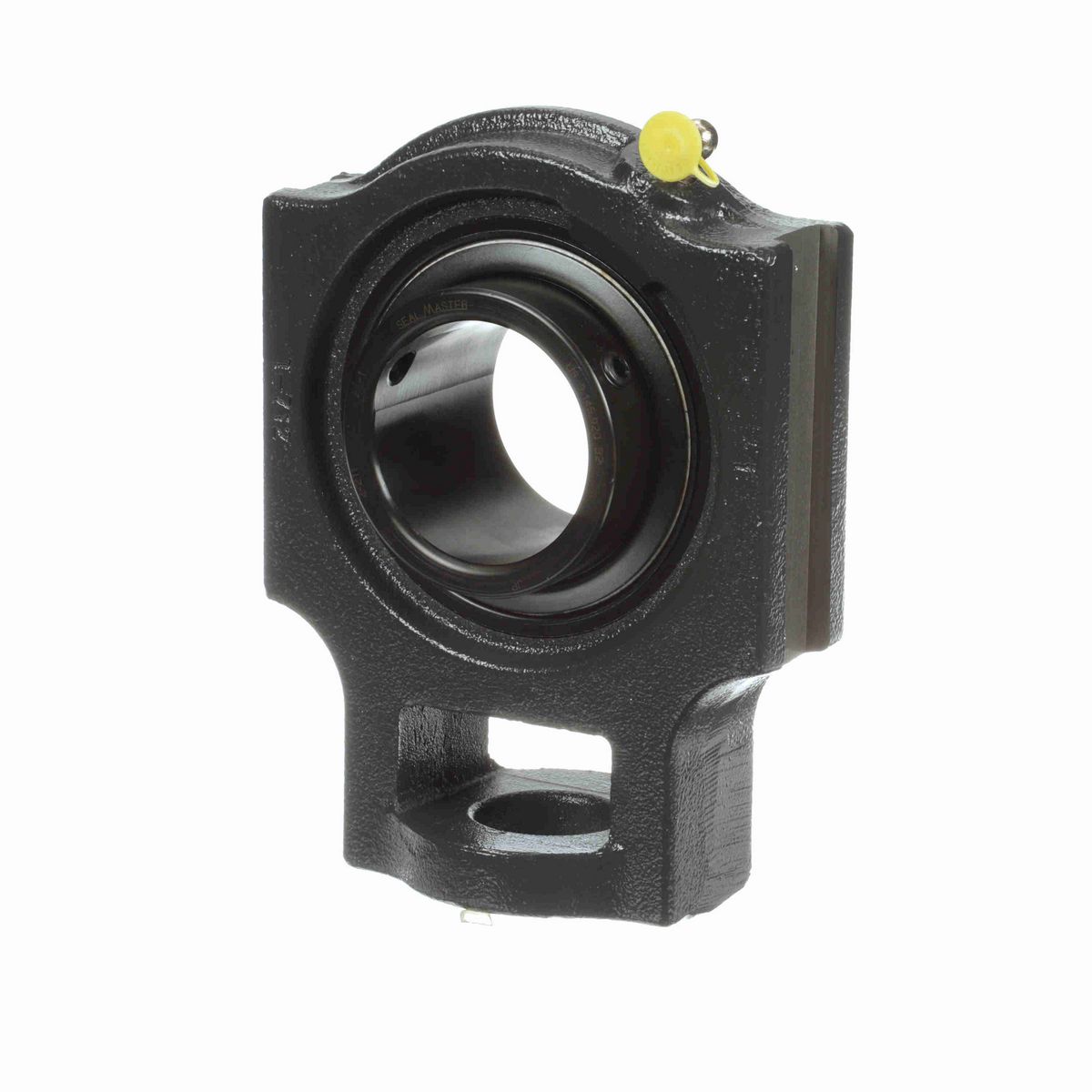Sealmaster Mounted Cast Iron Wide Slot Take Up Ball Bearing - 52100 Bearing Steel, Black Oxided - Setscrew Lock - ST-43