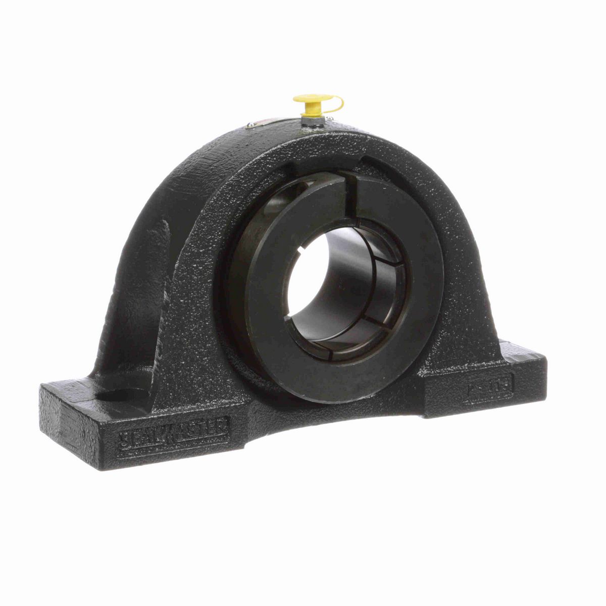 Sealmaster Mounted Cast Iron Two Bolt Pillow Block Ball Bearing - 52100 Bearing Steel, Black Oxided - Concentric Lock - NP-36T