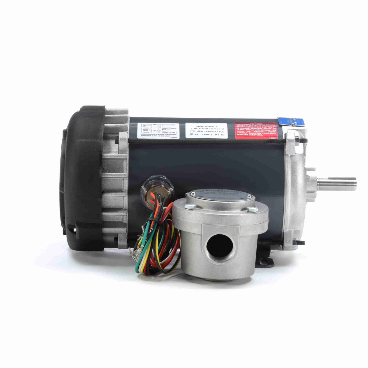 LEESON Explosion Proof Motor, 1 HP, 1 Ph, 60 Hz, 115/230 V, 1800 RPM, 56 Frame, EPFC - G659