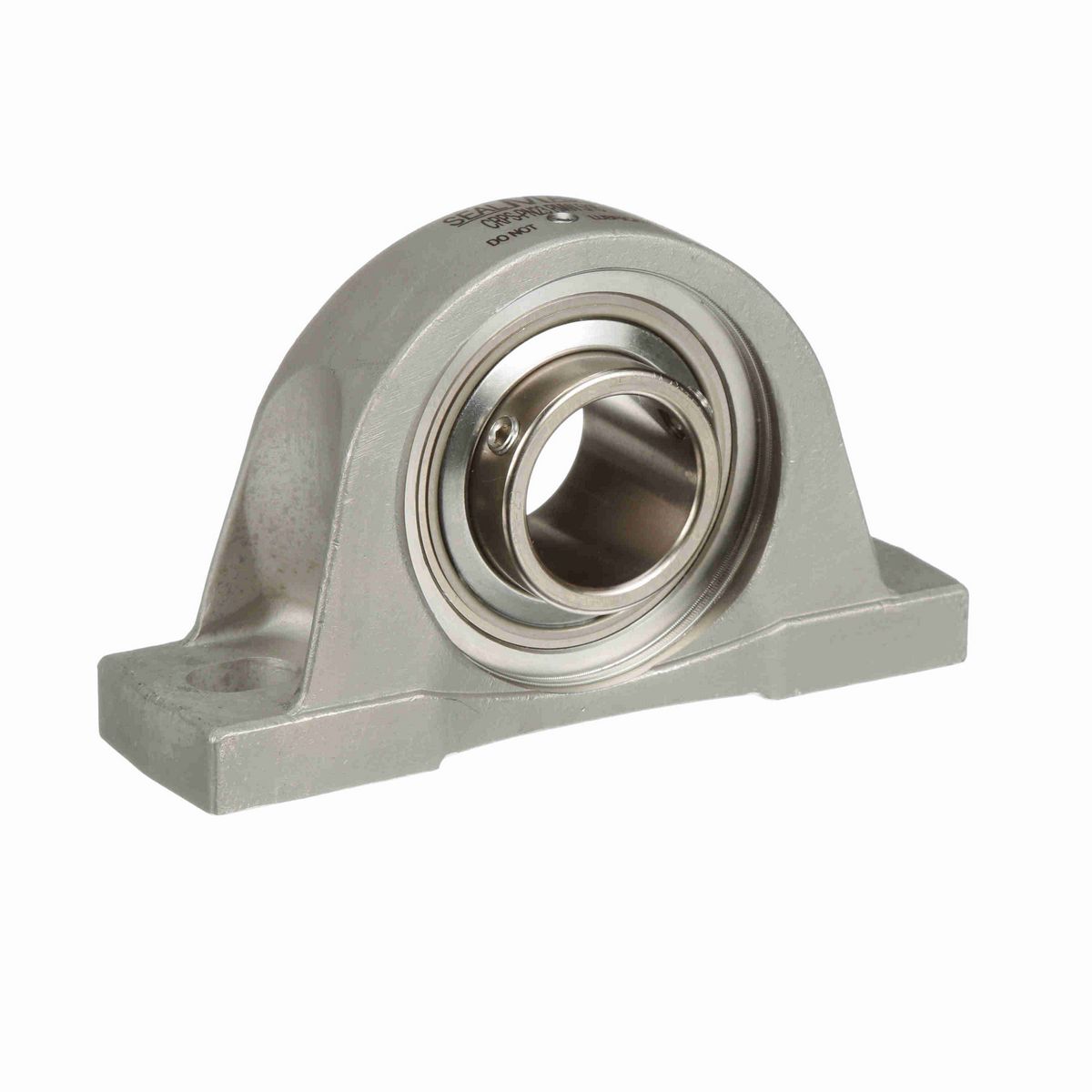 Sealmaster Mounted Stainless Steel Two Bolt Pillow Block Ball Bearing - 52100 Bearing Steel, Phosphorus Nickel Coated - Setscrew Lock - Corrosion Resistant - Reduced Maintenance - Lubed for Life - CRPS-PN39 RMW
