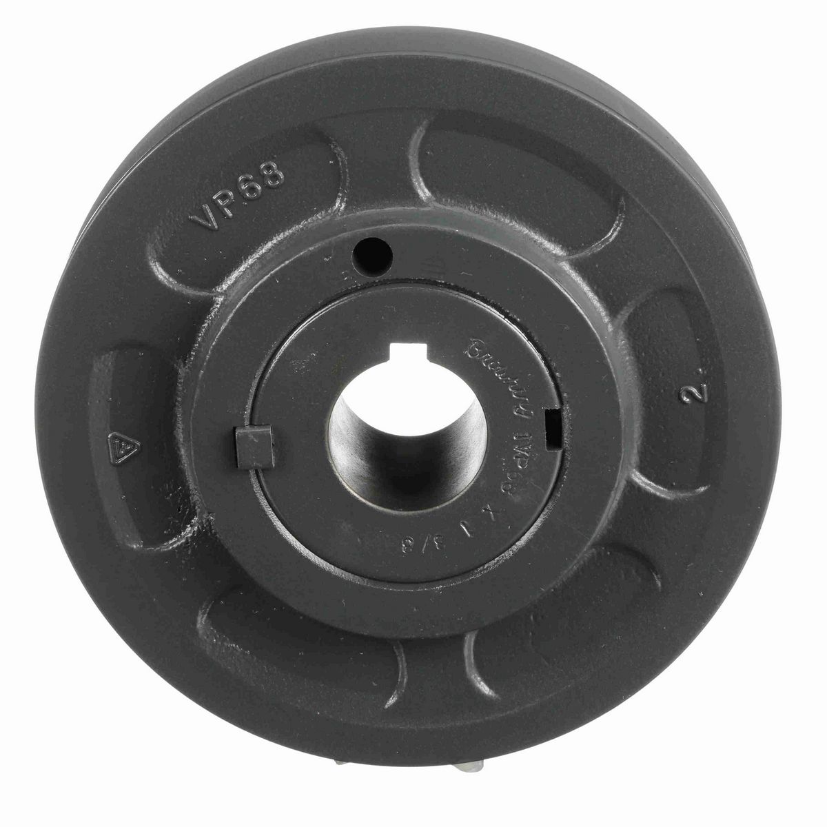 Browning 1 Groove Cast Iron Finish Bore FHP Variable Pitch Sheave - 1VP68X 1 3/8