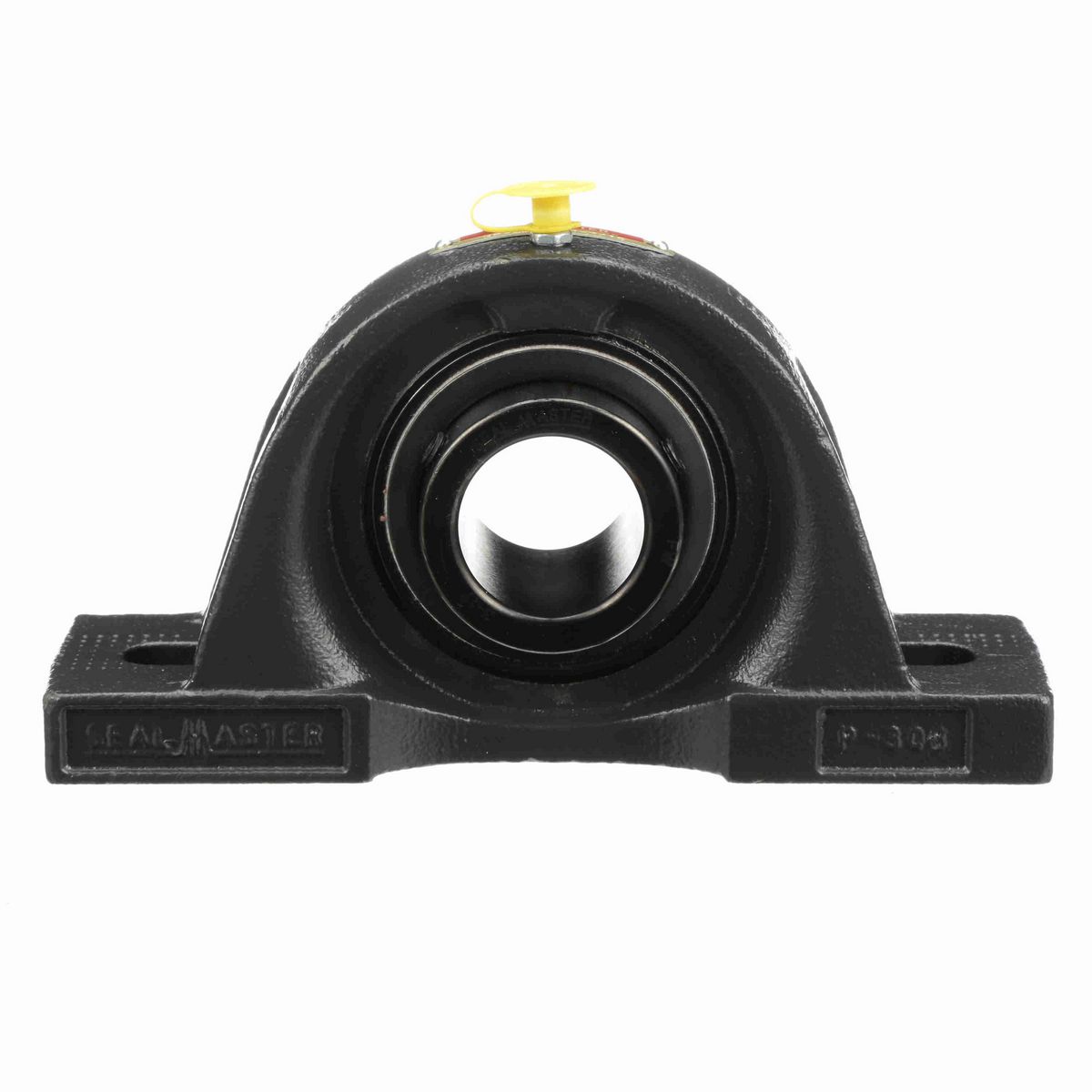 Sealmaster Mounted Cast Iron Two Bolt Pillow Block Ball Bearing - 52100 Bearing Steel, Black Oxided - Setscrew Lock - MP-23