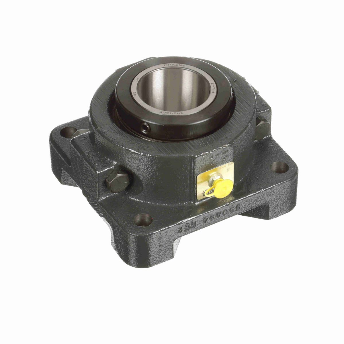 Sealmaster Mounted Cast Iron Four Bolt Flange Tapered Roller - 52100 Bearing Steel - Double Collar Mount Lock - RFB 207C