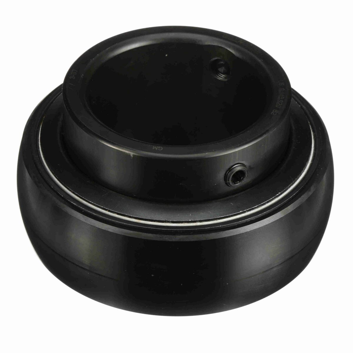 Sealmaster Mounted Insert Only Ball Bearing - 52100 Bearing Steel, Black Oxided - Setscrew Lock - 3-37