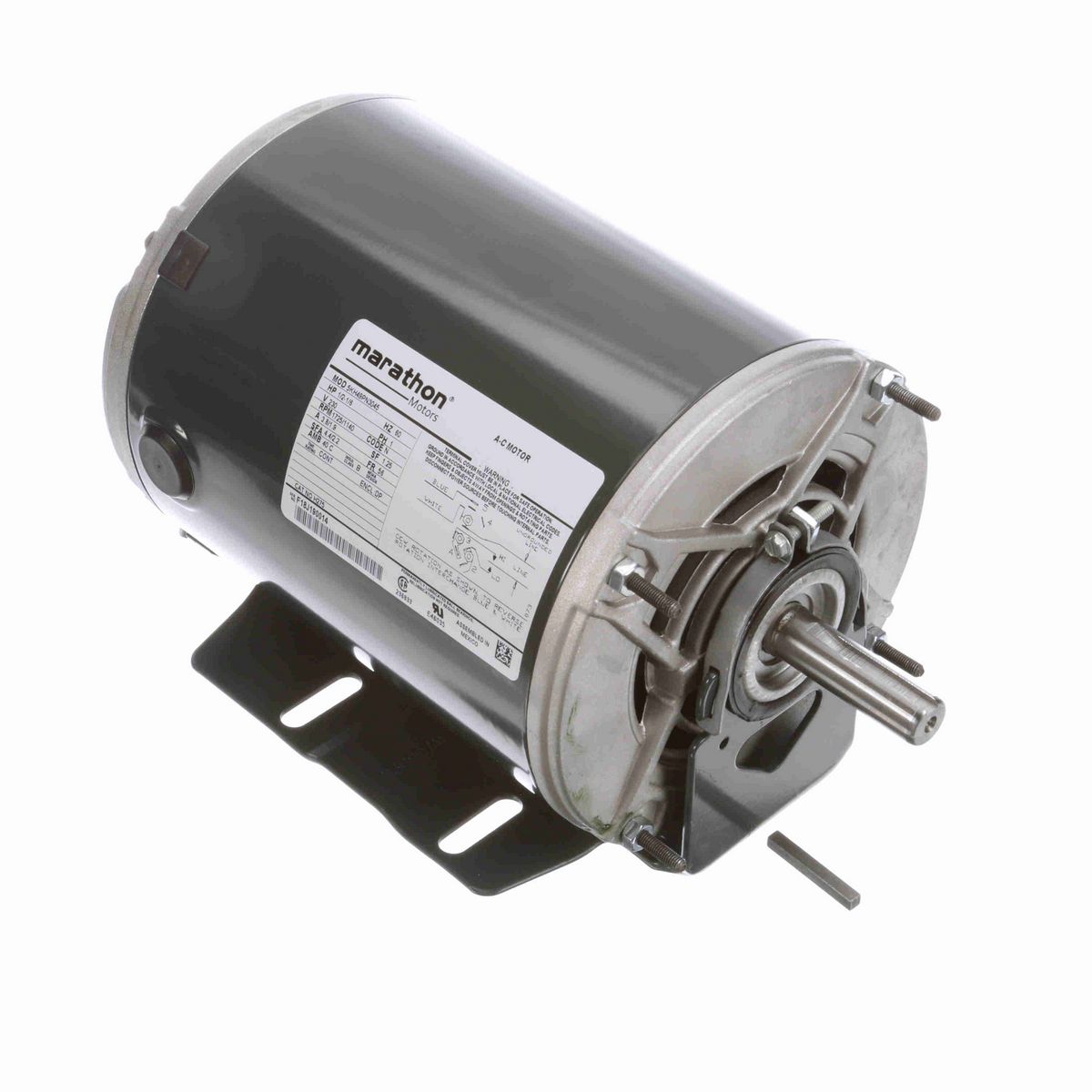 LEESON Fan and Blower Motor, 1/2-1/6 HP, 1 Ph, 60 Hz, 230 V, 1800 RPM, 56 Frame, DP - H275