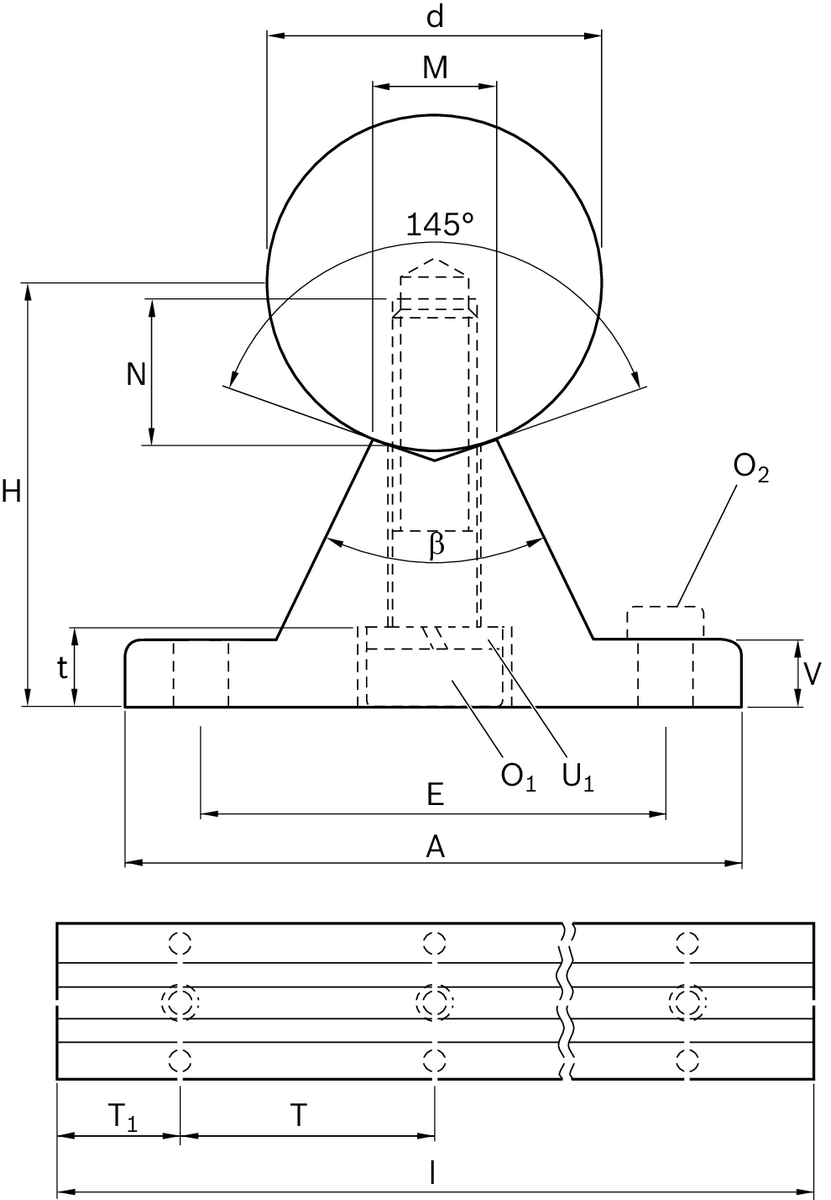 Опорная направляющая с валом из термообработанной стали Bosch Rexroth WM-20-AF1-H7- [R101402001]