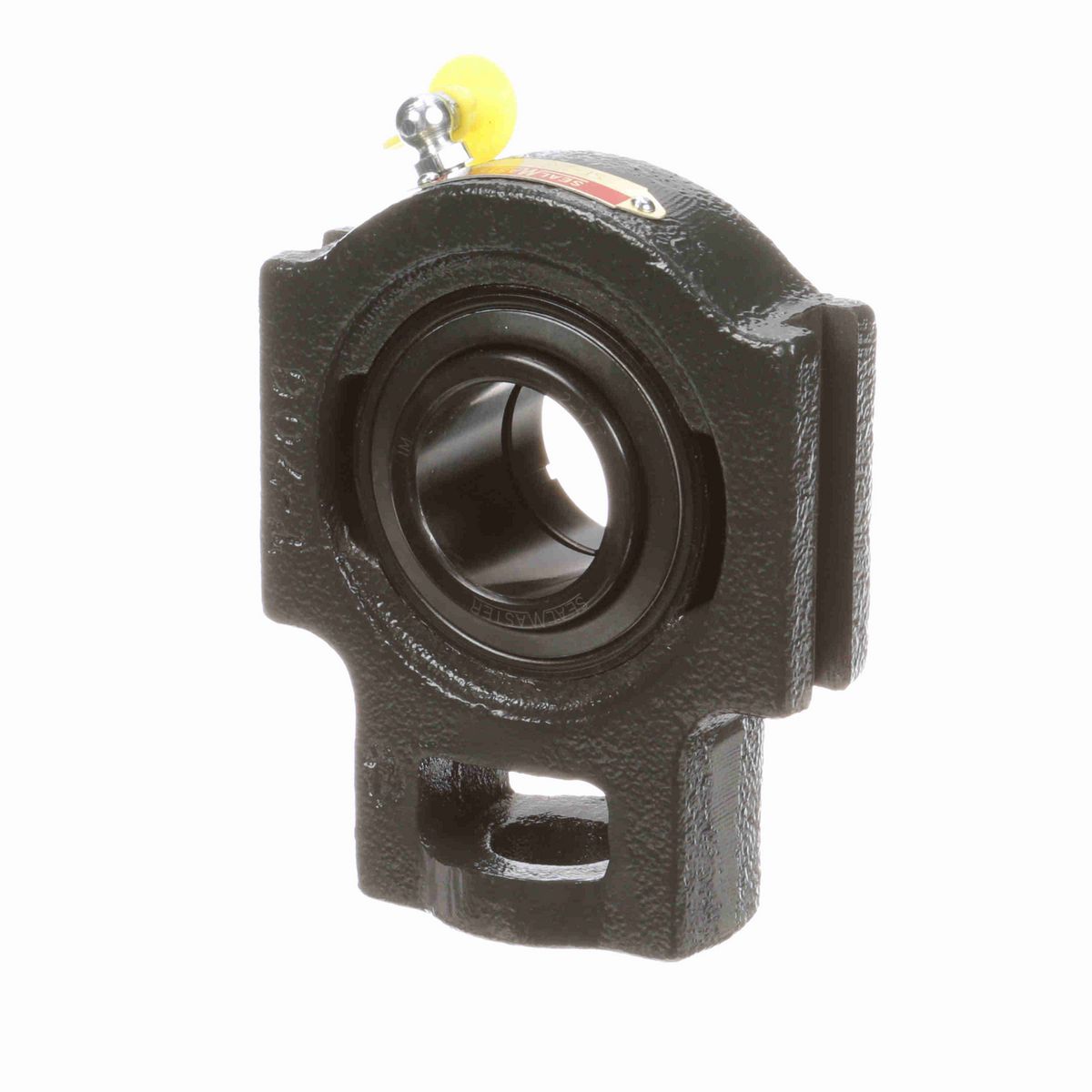 Sealmaster Mounted Cast Iron Wide Slot Take Up Ball Bearing - 52100 Bearing Steel, Black Oxided - Concentric Lock - ST-23T