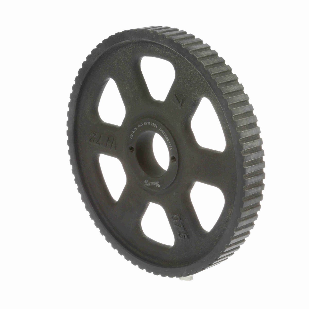 Browning Steel Bushed Bore Gearbelt Pulley - 72LH075